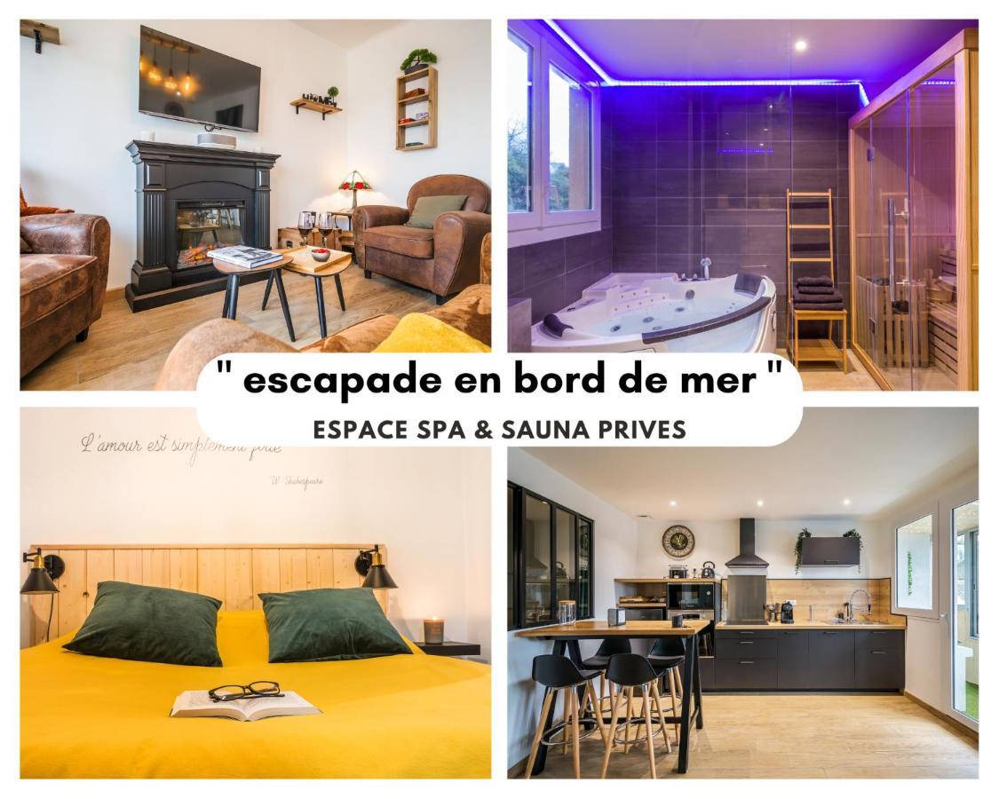 Escapade En Bord De Mer Avec Sauna Et Spa Prives 比尼克 外观 照片